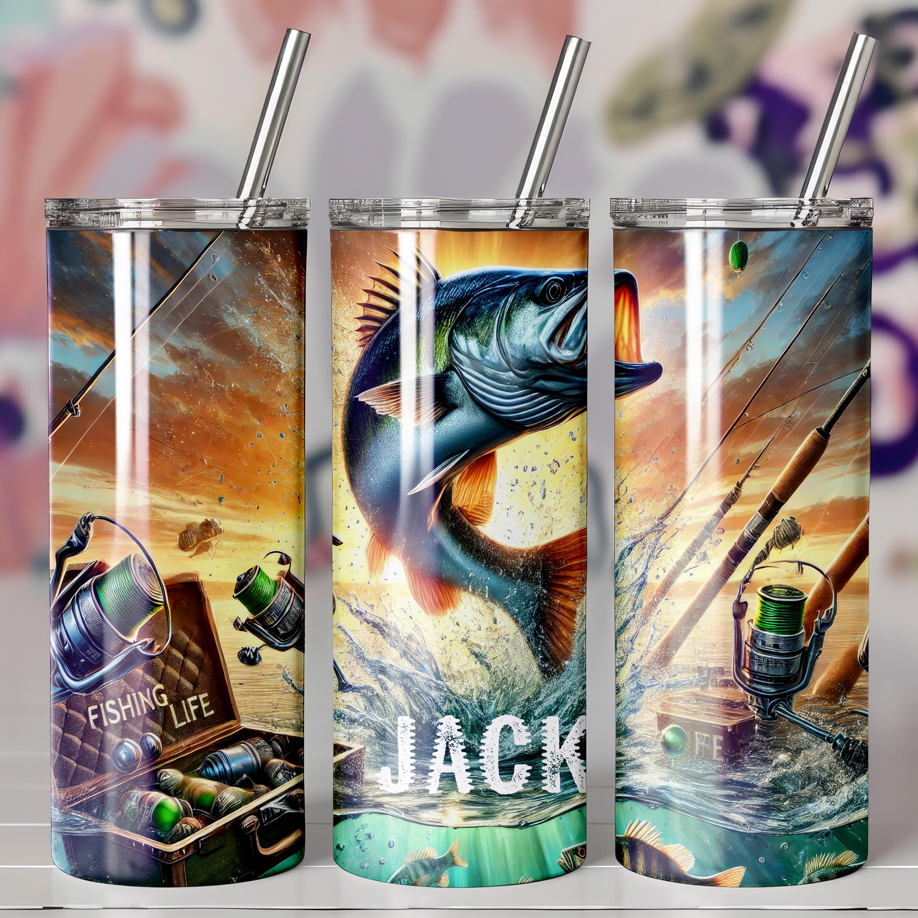 Personalized Fishing Gift Skinny Tumbler, Custom Fisherman 20oz Tumbler, Fisherman Gift with Name, Best Dad Gift, Fishing Gifts For Grandpa Personalized Fishing Gift Skinny Tumbler, Custom Fisherman 20oz Tumbler, Fisherman Gift with Name, Best Dad Gift, Fishing Gifts For Grandpa