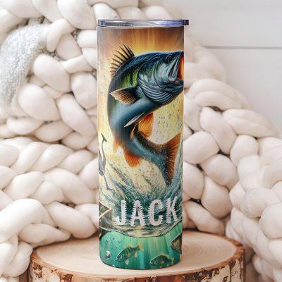 Personalized Fishing Gift Skinny Tumbler, Custom Fisherman 20oz Tumbler, Fisherman Gift with Name, Best Dad Gift, Fishing Gifts For Grandpa Personalized Fishing Gift Skinny Tumbler, Custom Fisherman 20oz Tumbler, Fisherman Gift with Name, Best Dad Gift, Fishing Gifts For Grandpa