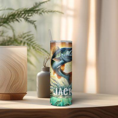 Personalized Fishing Gift Skinny Tumbler, Custom Fisherman 20oz Tumbler, Fisherman Gift with Name, Best Dad Gift, Fishing Gifts For Grandpa Personalized Fishing Gift Skinny Tumbler, Custom Fisherman 20oz Tumbler, Fisherman Gift with Name, Best Dad Gift, Fishing Gifts For Grandpa