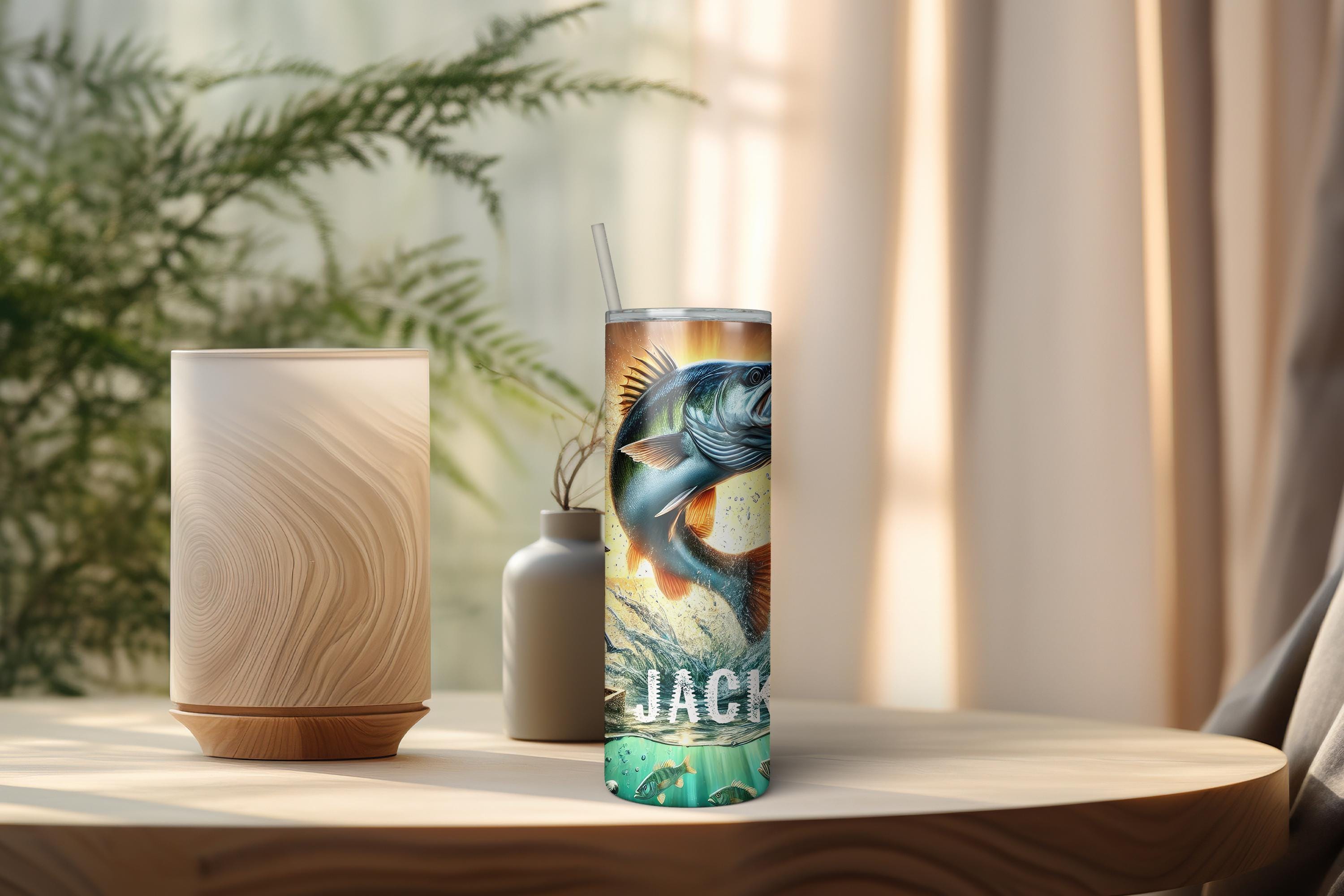 Personalized Fishing Gift Skinny Tumbler, Custom Fisherman 20oz Tumbler, Fisherman Gift with Name, Best Dad Gift, Fishing Gifts For Grandpa Personalized Fishing Gift Skinny Tumbler, Custom Fisherman 20oz Tumbler, Fisherman Gift with Name, Best Dad Gift, Fishing Gifts For Grandpa