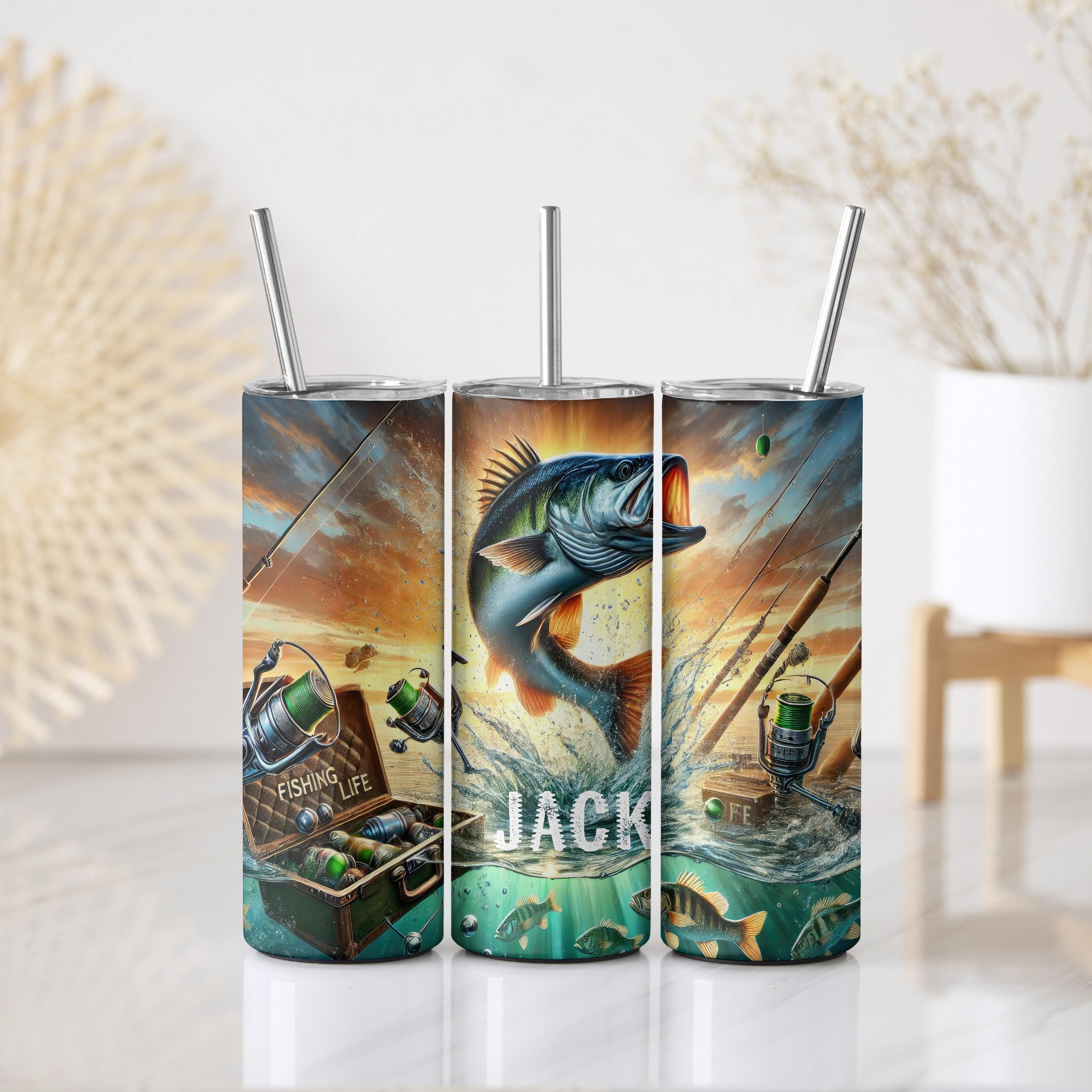 Personalized Fishing Gift Skinny Tumbler, Custom Fisherman 20oz Tumbler, Fisherman Gift with Name, Best Dad Gift, Fishing Gifts For Grandpa Personalized Fishing Gift Skinny Tumbler, Custom Fisherman 20oz Tumbler, Fisherman Gift with Name, Best Dad Gift, Fishing Gifts For Grandpa