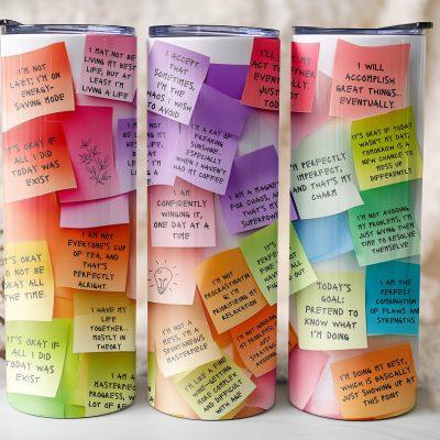 Sarcastic Positive Affirmation Tumbler with Straw, 20oz 30oz Skinny Tumbler,It is Ok Mental Health Tumbler,Colorful Inspirational Coffee Cup Sarcastic Positive Affirmation Tumbler with Straw, 20oz 30oz Skinny Tumbler,It is Ok Mental Health Tumbler,Colorful Inspirational Coffee Cup