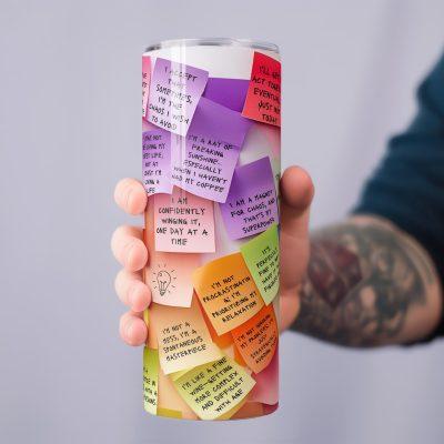 Sarcastic Positive Affirmation Tumbler with Straw, 20oz 30oz Skinny Tumbler,It is Ok Mental Health Tumbler,Colorful Inspirational Coffee Cup Sarcastic Positive Affirmation Tumbler with Straw, 20oz 30oz Skinny Tumbler,It is Ok Mental Health Tumbler,Colorful Inspirational Coffee Cup