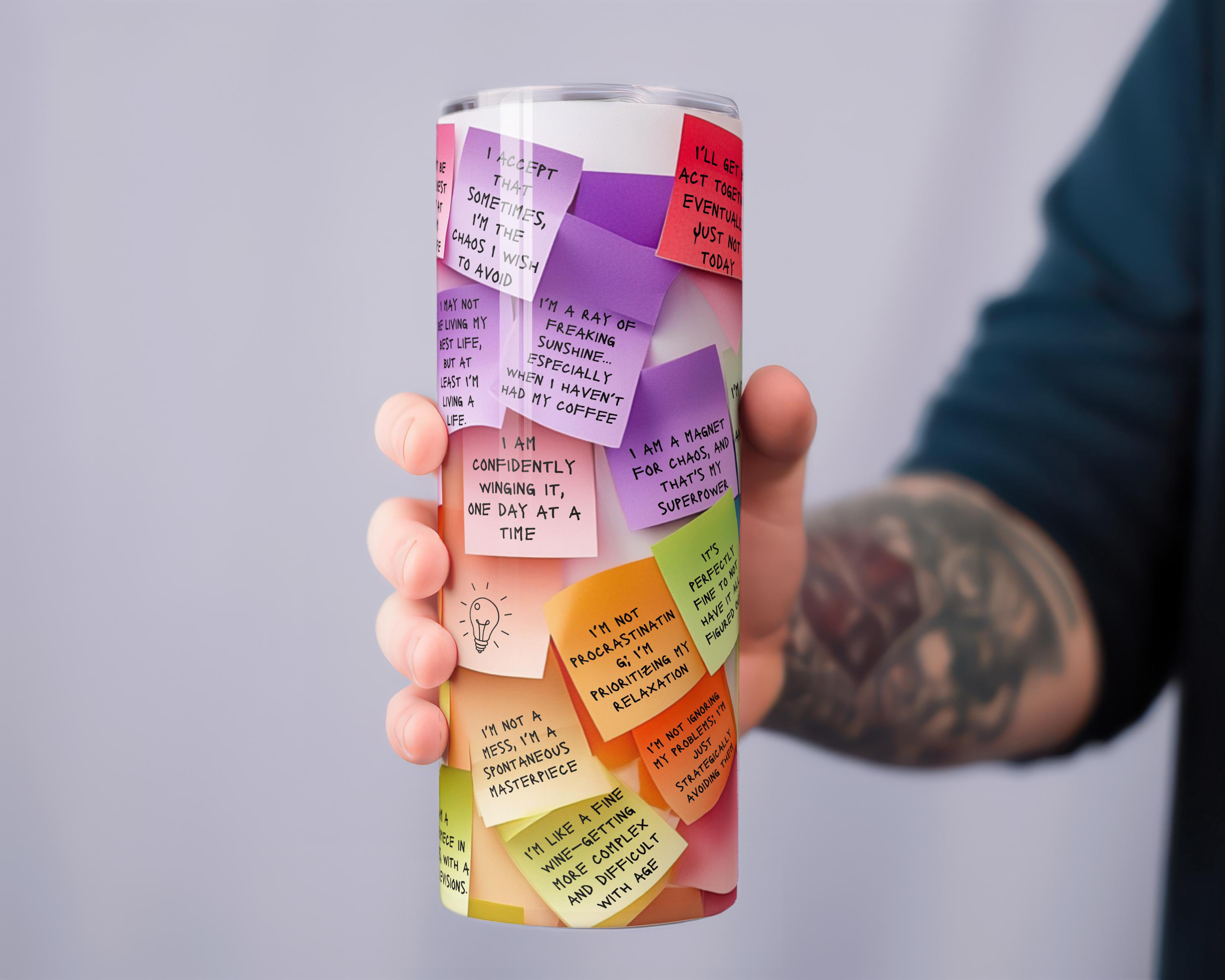 Sarcastic Positive Affirmation Tumbler with Straw, 20oz 30oz Skinny Tumbler,It is Ok Mental Health Tumbler,Colorful Inspirational Coffee Cup Sarcastic Positive Affirmation Tumbler with Straw, 20oz 30oz Skinny Tumbler,It is Ok Mental Health Tumbler,Colorful Inspirational Coffee Cup